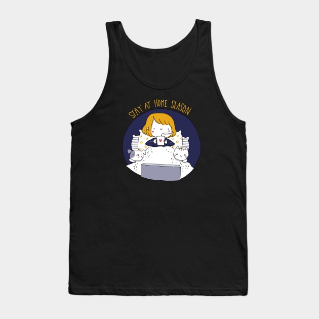 stay at home season Tank Top by violinoviola